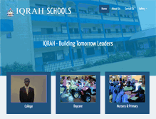 Tablet Screenshot of iqrahschools.com